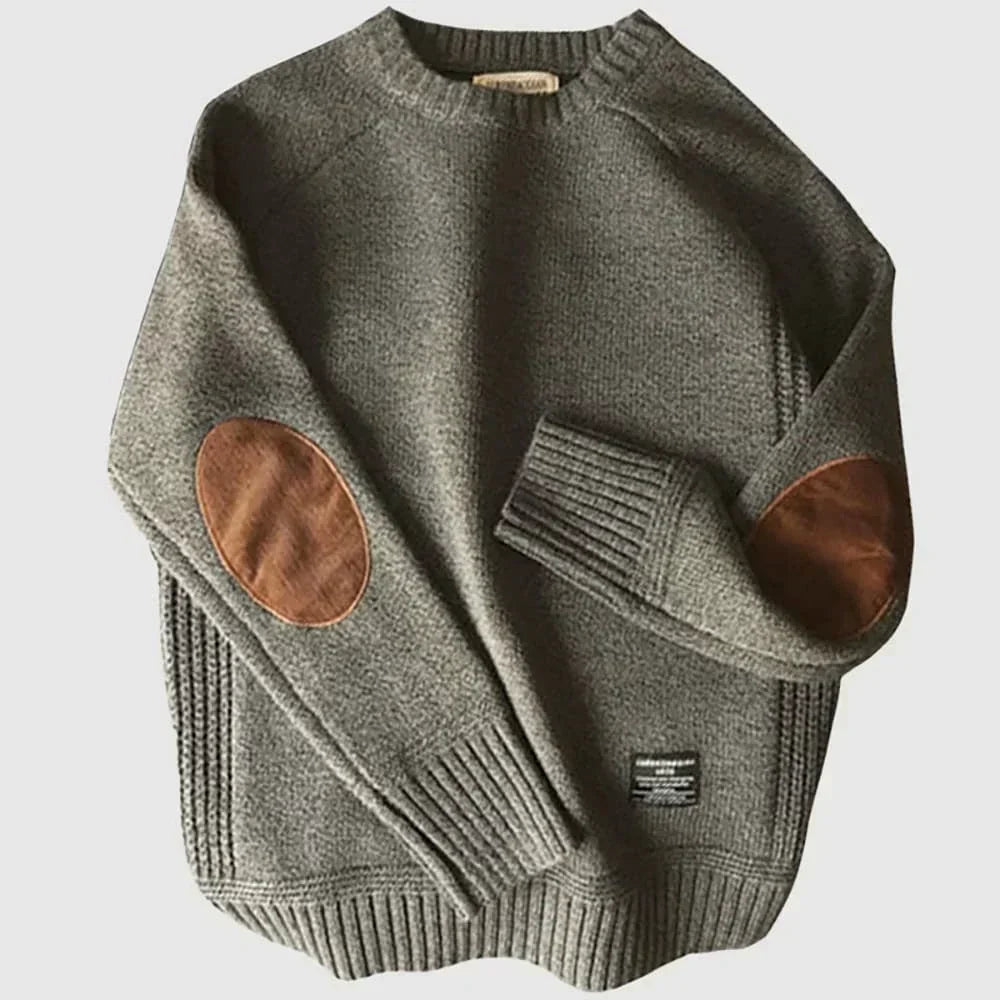 Edmund | Klassisk Sweater med Ellenbågar