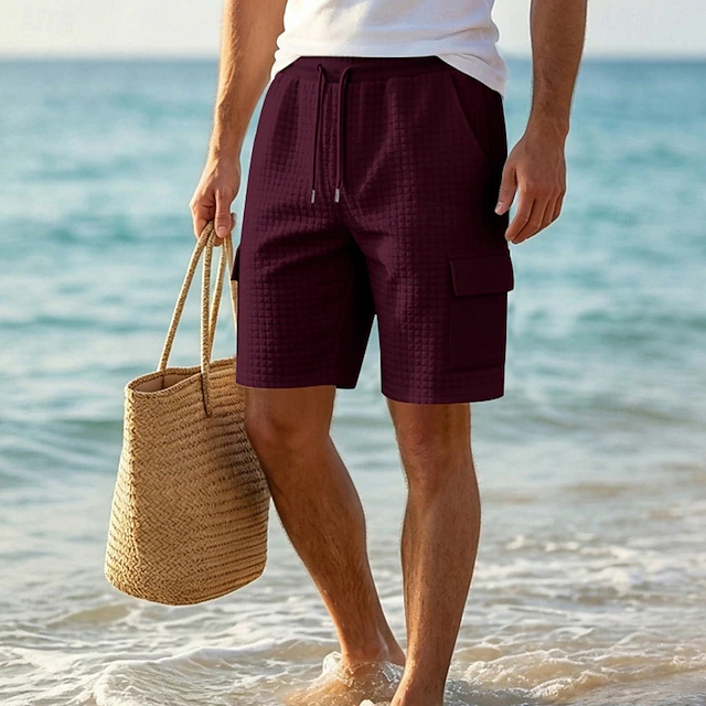 Bradford | Texturerade Drawstring Shorts