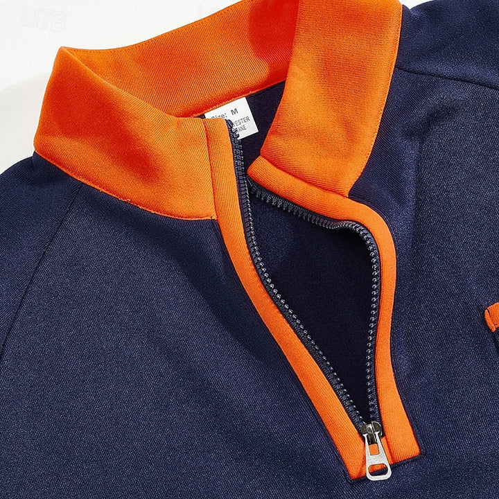 Keith | Quarter-Zip Färgblöck Pullover