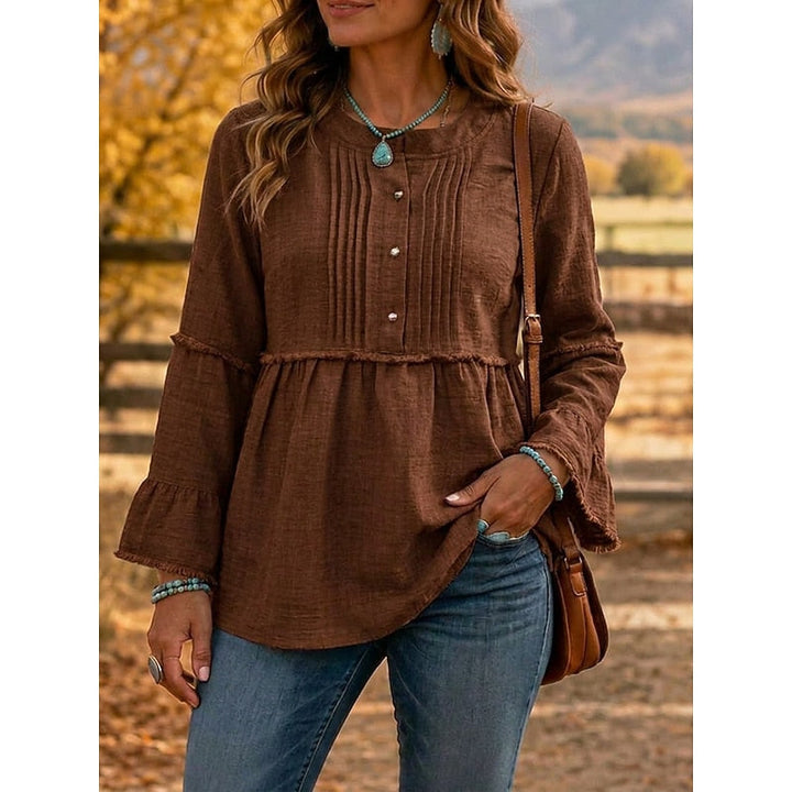 Rosalyn | Pyntad Peplum Blus