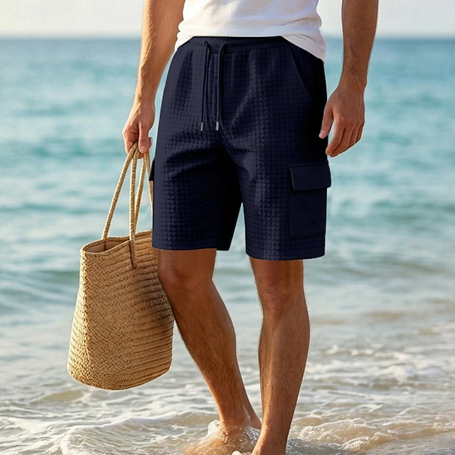 Bradford | Texturerade Drawstring Shorts