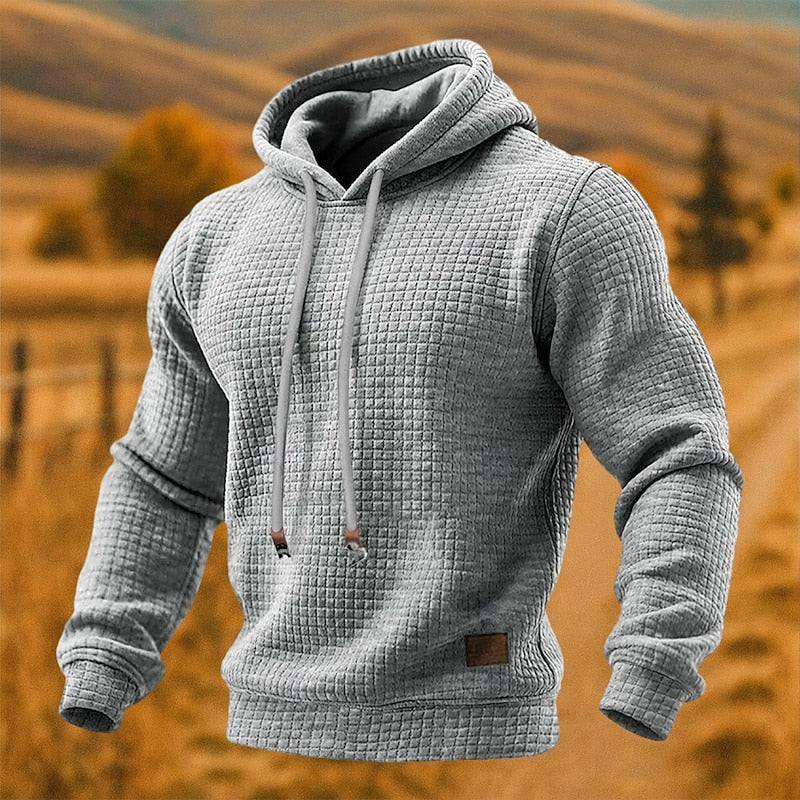 Beckett | Texturerad Pullover Hoodie