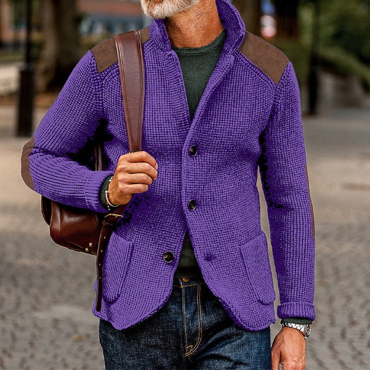 Archer | Texturerad Stickad Cardigan