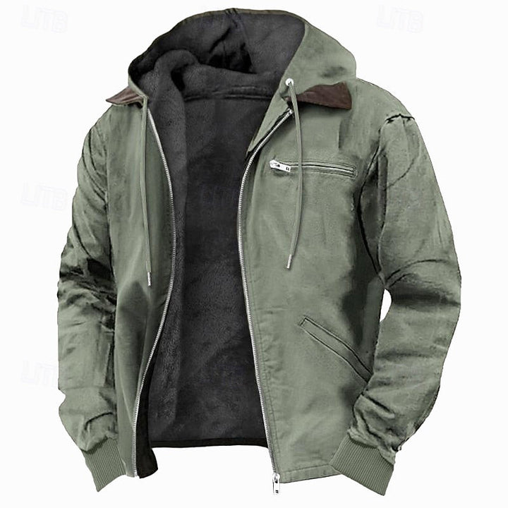 Gideon | Fleece-fodrad Hoodie-jacka
