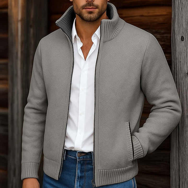 Gregory | Ståkrage Zip Cardigan