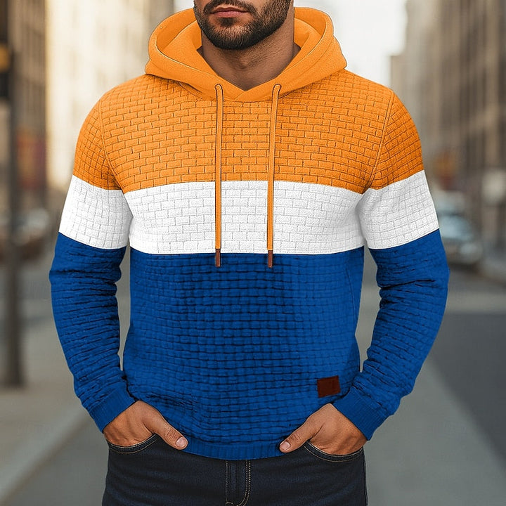 Hollis | Färgglad Texturerad Hoodie