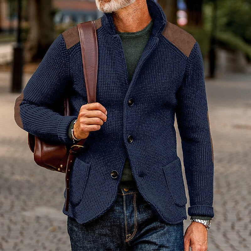 Archer | Texturerad Stickad Cardigan