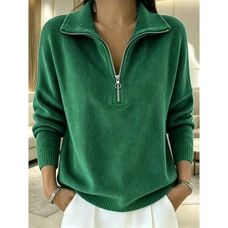 Georgina | Halvdraget Krage Pullover