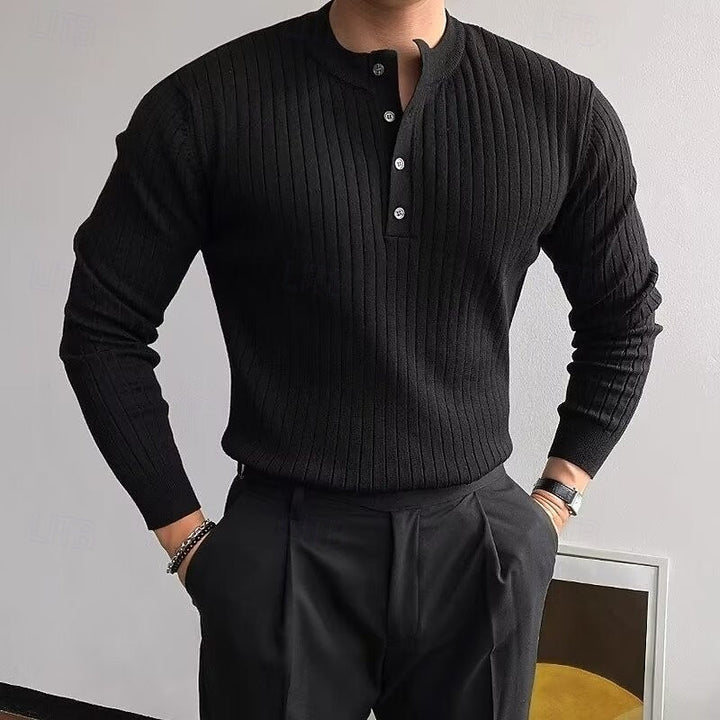 Theo | Ribbad Henley Tröja