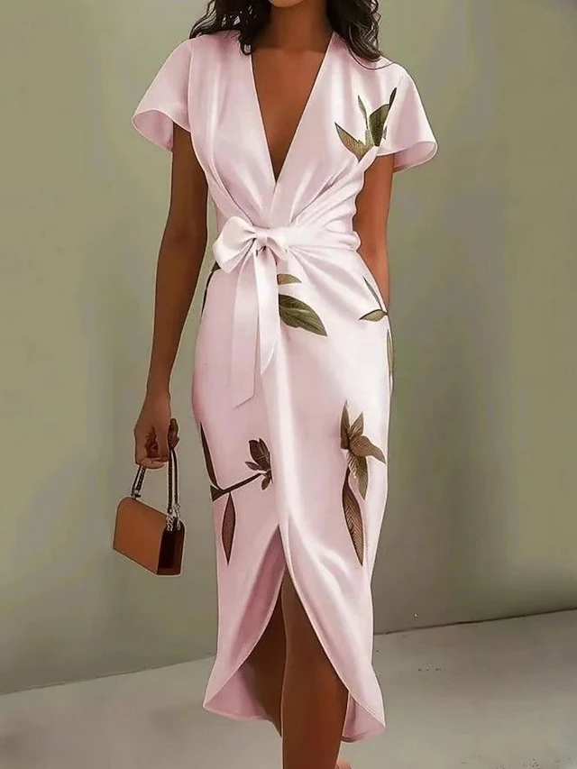 Vera | Wrap-Front Midi Klänning