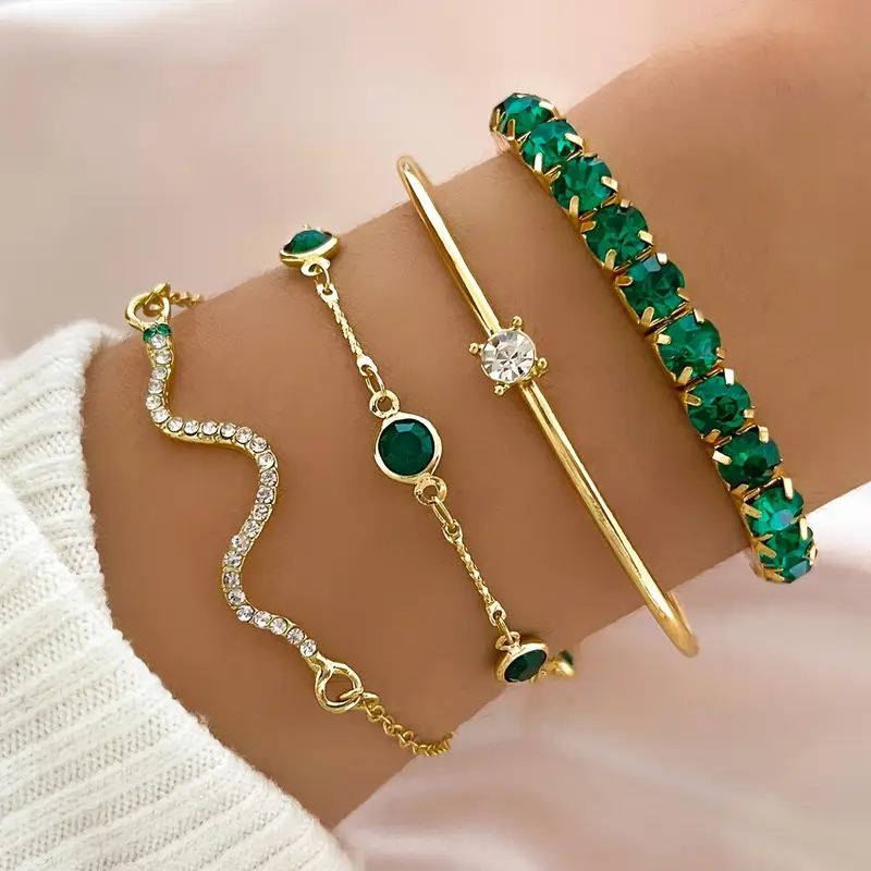 Connie | Vintage Zirkonia Armband Set
