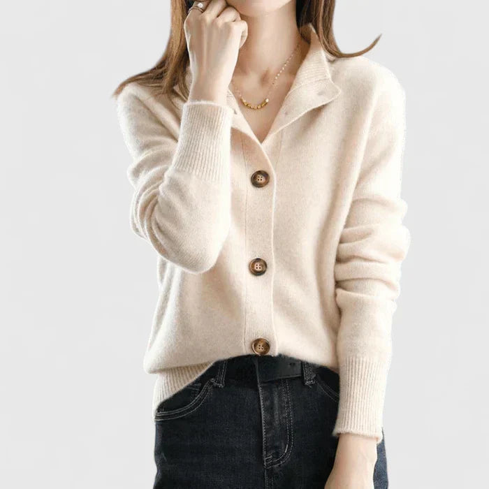 Adele | Raffinerad Krage Cardigan