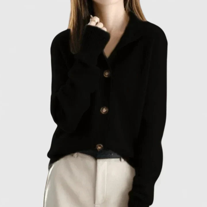 Adele | Raffinerad Krage Cardigan