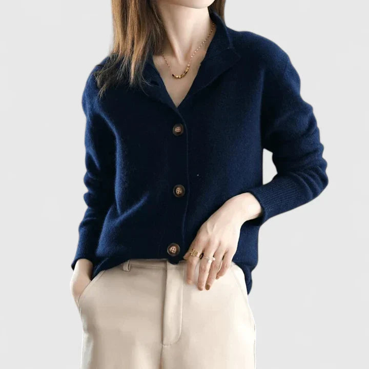 Adele | Raffinerad Krage Cardigan