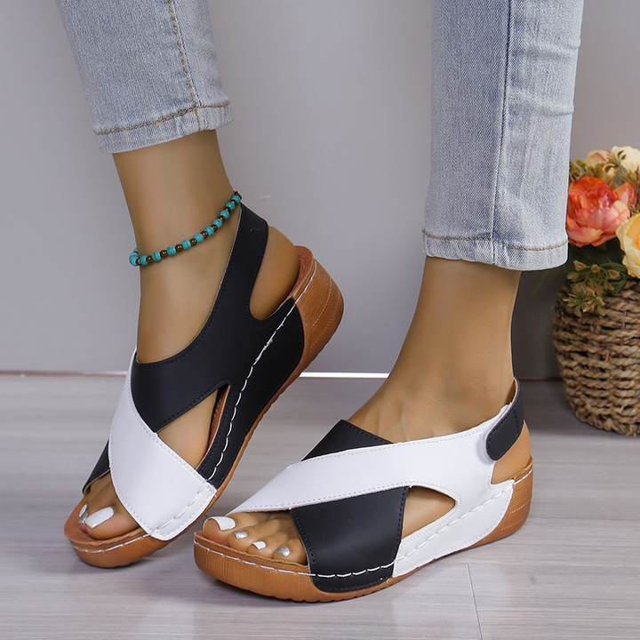 Emily | Bekväm Öppen Tå Wedge Sandal