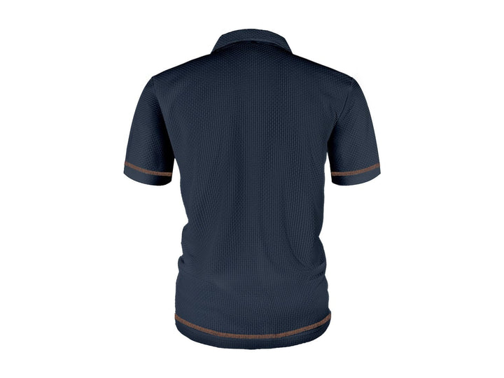Harrison | Raffinerad Texturerad Polo T-shirt