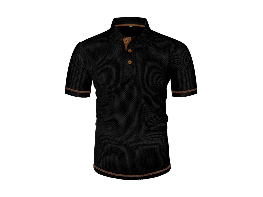 Harrison | Raffinerad Texturerad Polo T-shirt