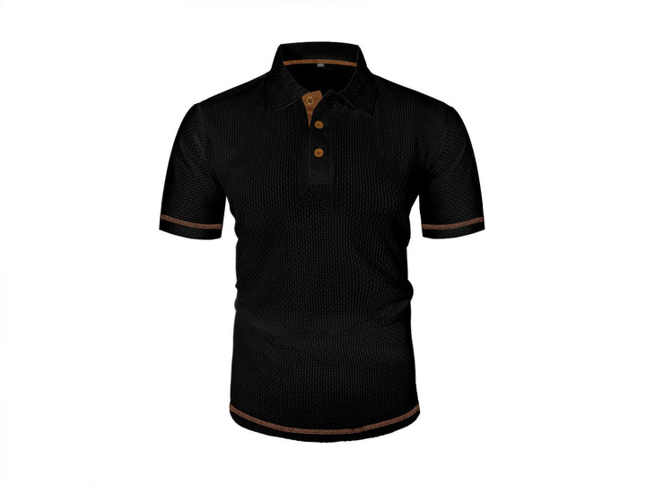 Harrison | Raffinerad Texturerad Polo T-shirt