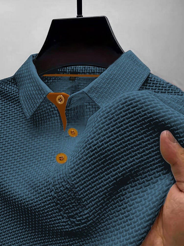 Harrison | Raffinerad Texturerad Polo T-shirt