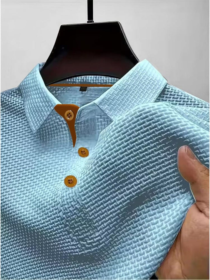 Harrison | Raffinerad Texturerad Polo T-shirt