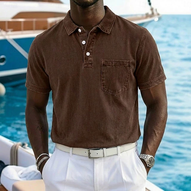 Vincent | Vintage-Washad Polo Skjorta