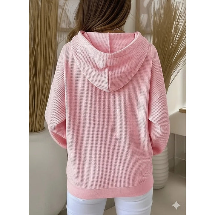 Harper | Texturerad Dragkedja Hoodie