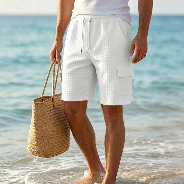 Bradford | Texturerade Drawstring Shorts