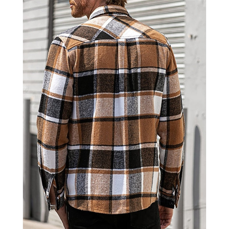 Dawson | Robust Rutig Skjortjacka