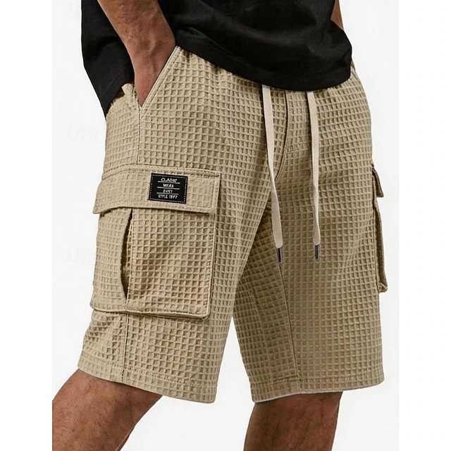 Landon | Texturerade Cargo Shorts