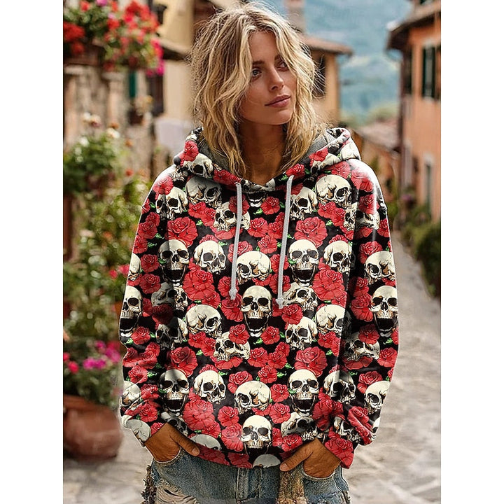 Dahlia | Skalle Uttalande Halloween Hoodie