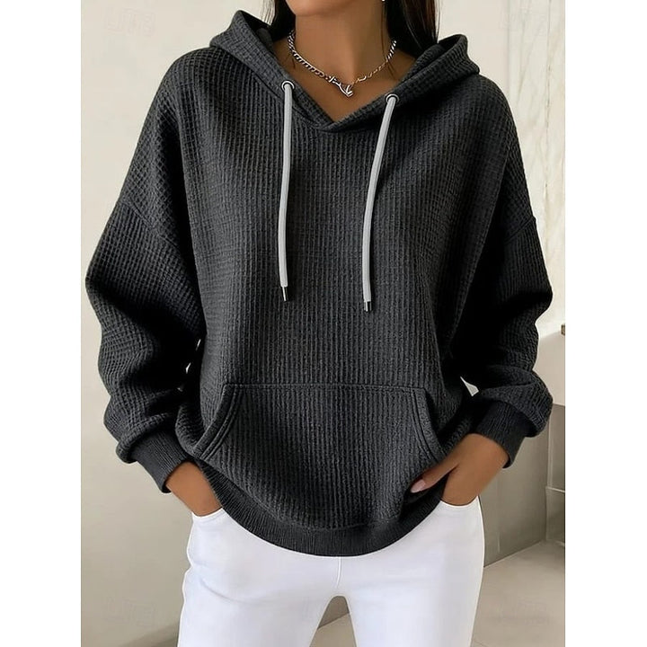 Harper | Texturerad Dragkedja Hoodie