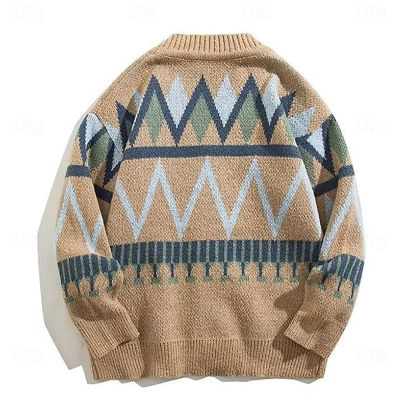 Marcus | Mönstrad Knapp-Up Cardigan