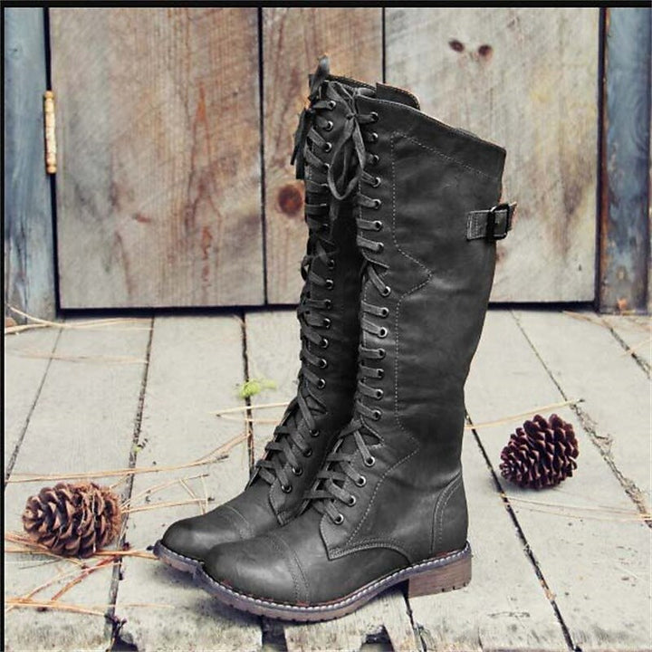 Matilda | Höga Snörade Ridstövlar