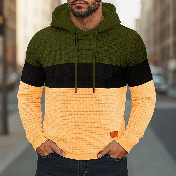 Hollis | Färgglad Texturerad Hoodie