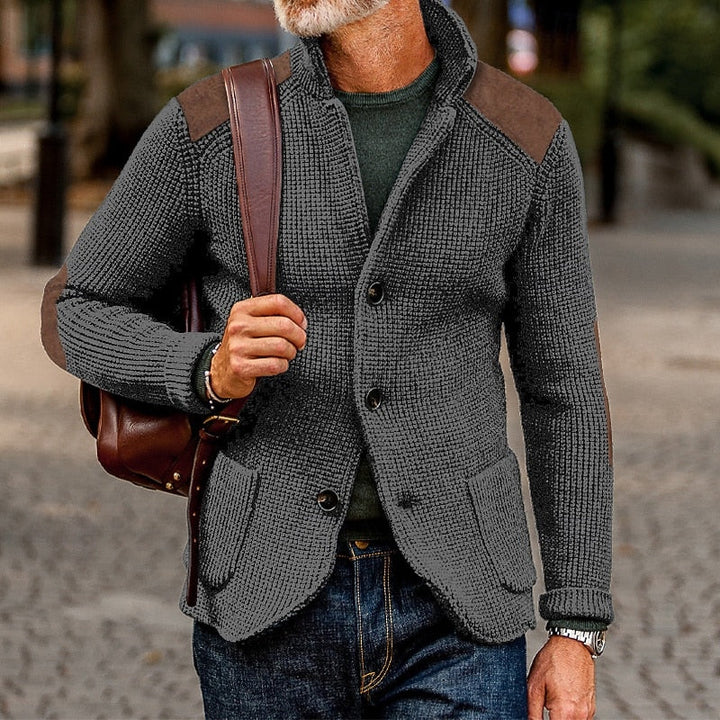 Archer | Texturerad Stickad Cardigan