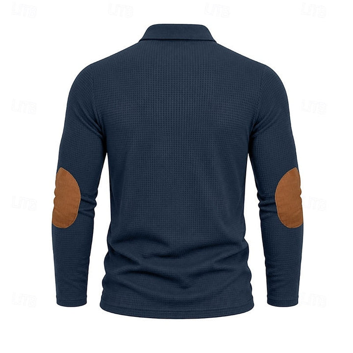 Bennett | Texturerad Färgblock Polo Skjorta