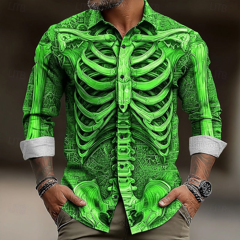 Ambrose | Halloween Skelett Skjorta