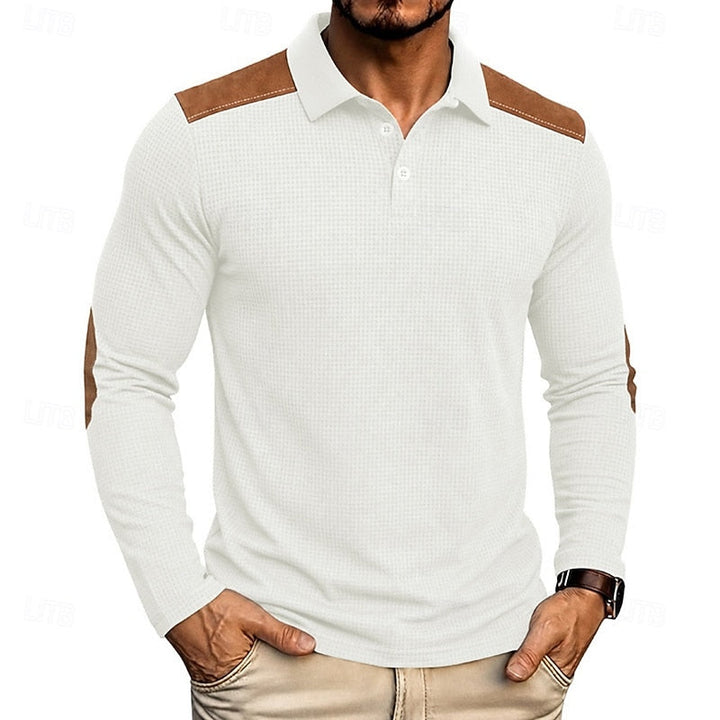 Bennett | Texturerad Färgblock Polo Skjorta