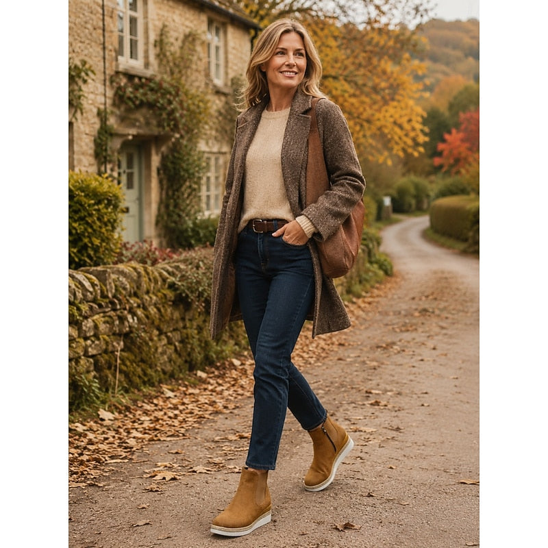 Vera | Mysiga Wedge Ankelstövlar
