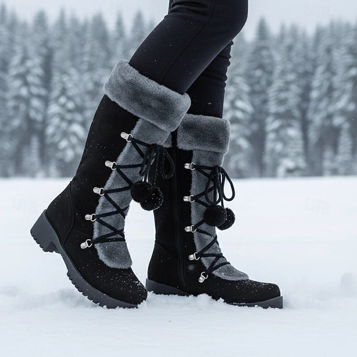 Sabrina | Mysiga Snörade Vinterstövlar