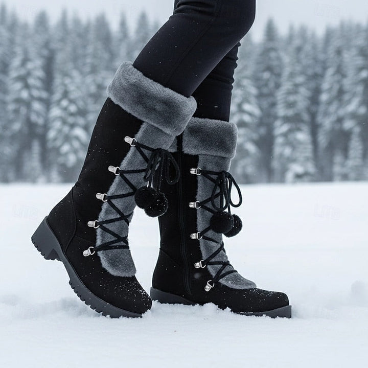 Sabrina | Mysiga Snörade Vinterstövlar