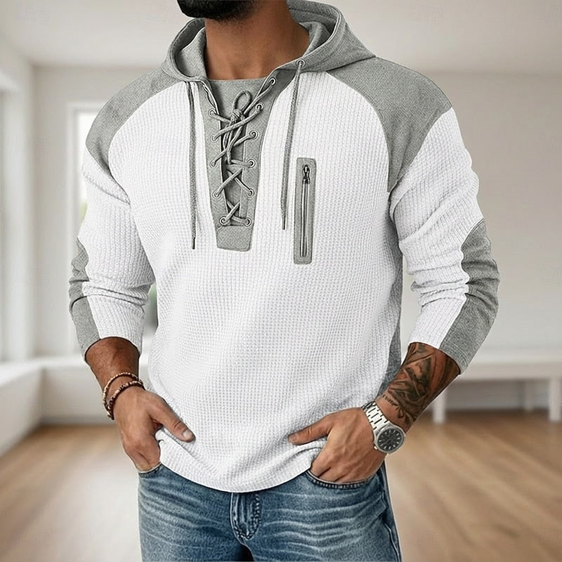 Wesley | Snörning Huva Pullover Hoodie