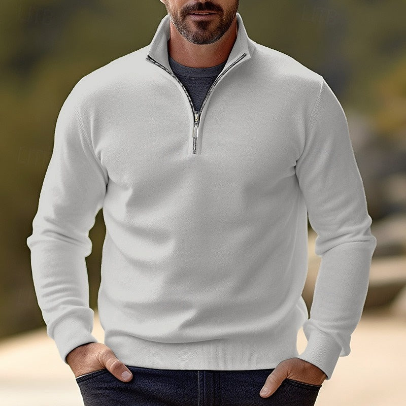 Quentin | Raffinerad Halv-Zip Pullover