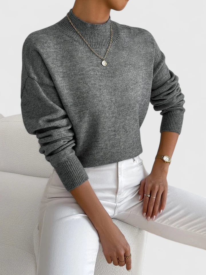 Wren | Elegant Mock-Neck Tröja
