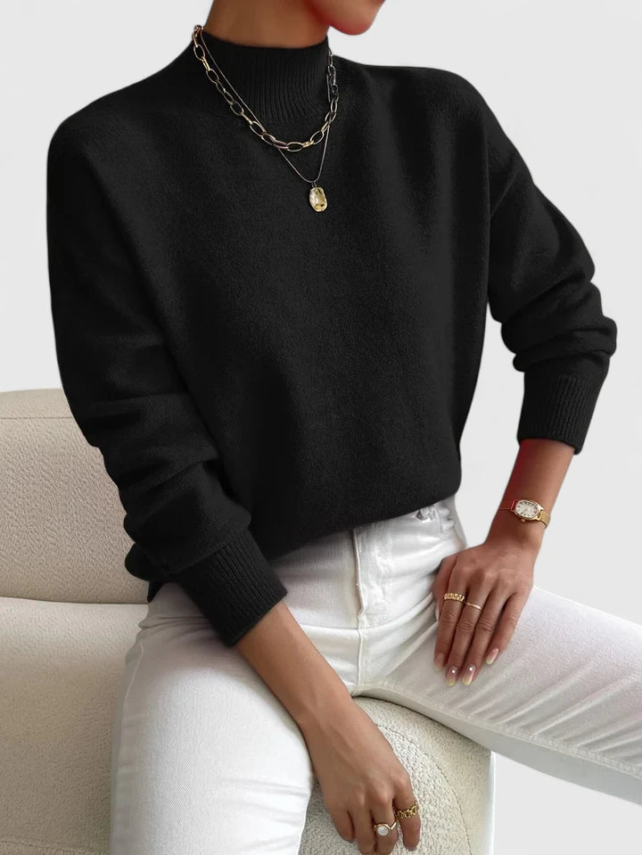 Wren | Elegant Mock-Neck Tröja