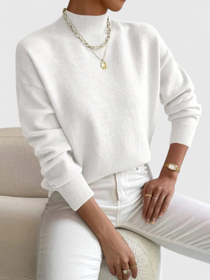 Wren | Elegant Mock-Neck Tröja