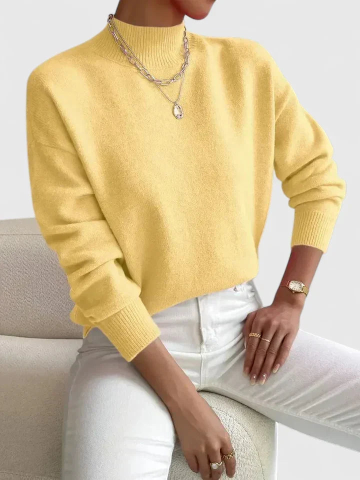 Wren | Elegant Mock-Neck Tröja