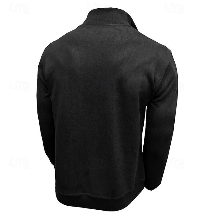 Caleb | Kvartdraget Ståkrage Sweatshirt