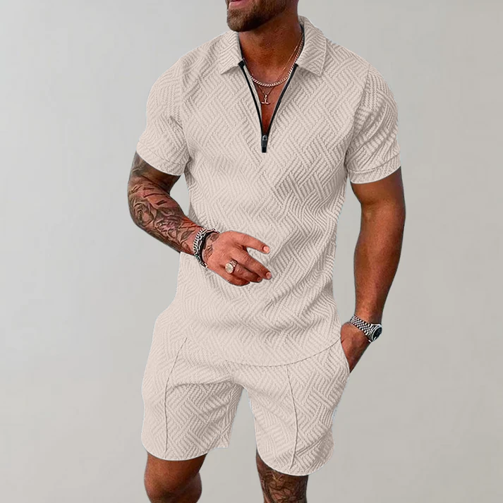 Dylan | Stilig avslappnad polo och shorts-set