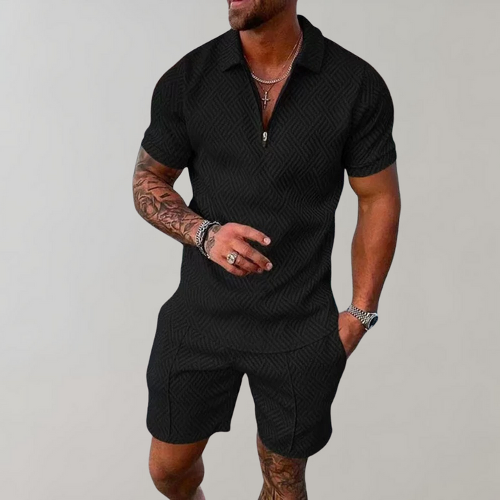 Dylan | Stilig avslappnad polo och shorts-set